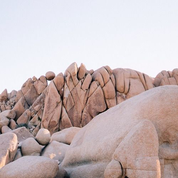 chalky pink + desert sand