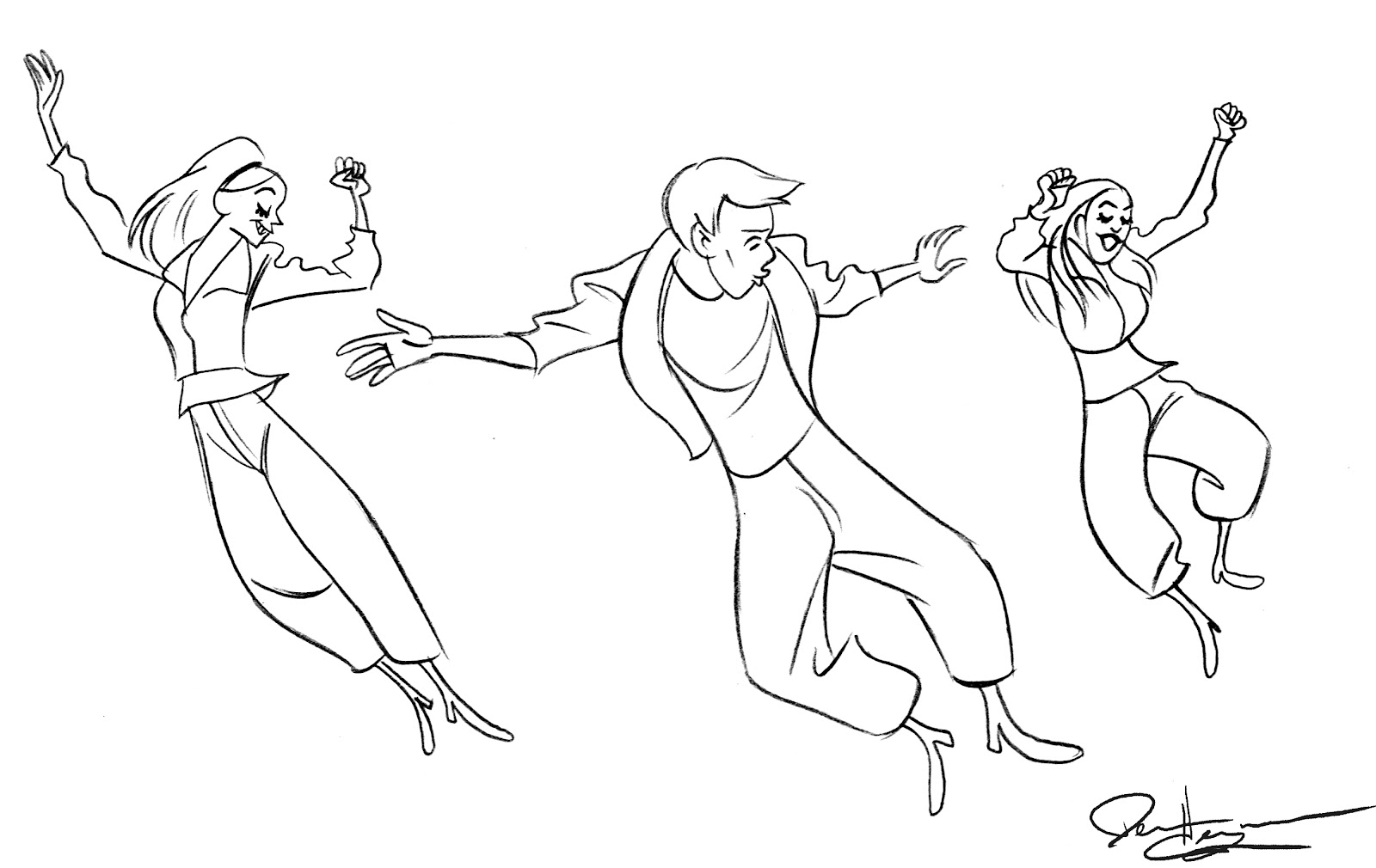 dancing coloring pages - photo #36