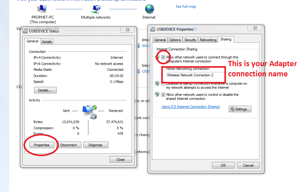 create hotspot in windows 8 and 7