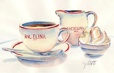 paris breakfasts: Angelina Hot Chocolate