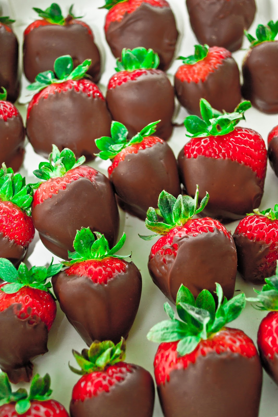 You may want to drizzle strawberries with a little white chocolate. If