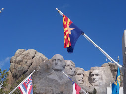 AZ flag at Mt. Rushmore