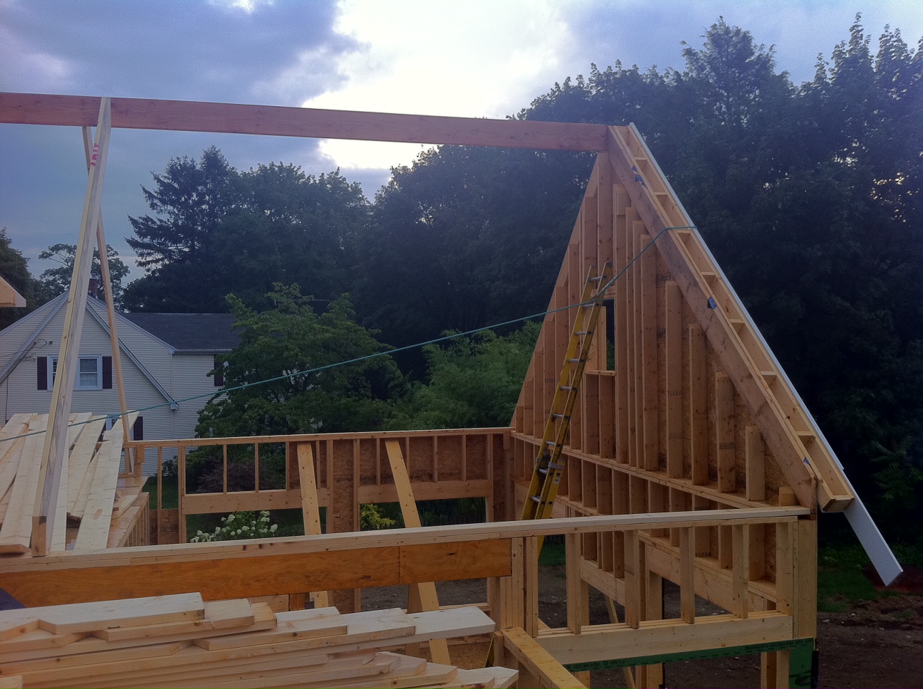 Fairway Drive Addition: Tuesday, August 2nd -- Gable and Rafters