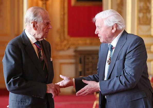 The Duke of Edinburgh, who has been a Member of the Order of Merit