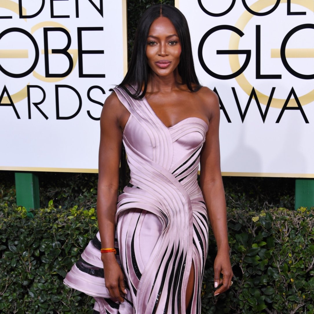 WHO WORE WHAT?.....2017 Golden Globe Awards Red Carpet: Naomi Campbell ...