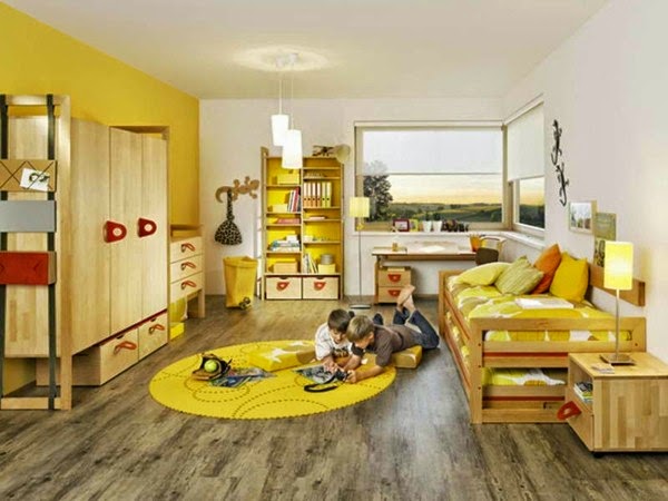 Yellow carpet in the home