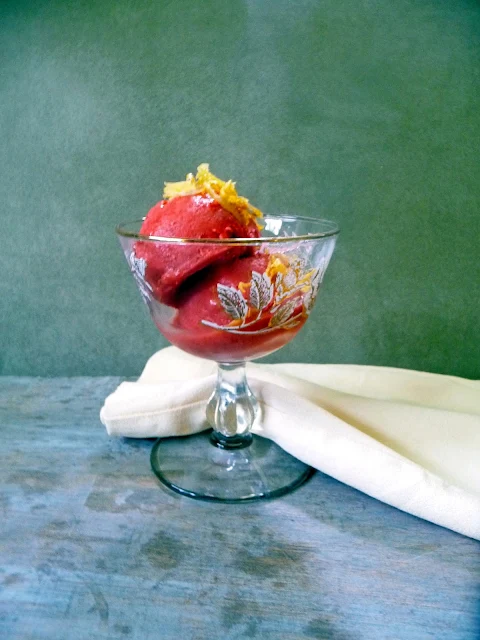 Strawberry Sorbet | by Life Tastes Good #Dessert #IceCream