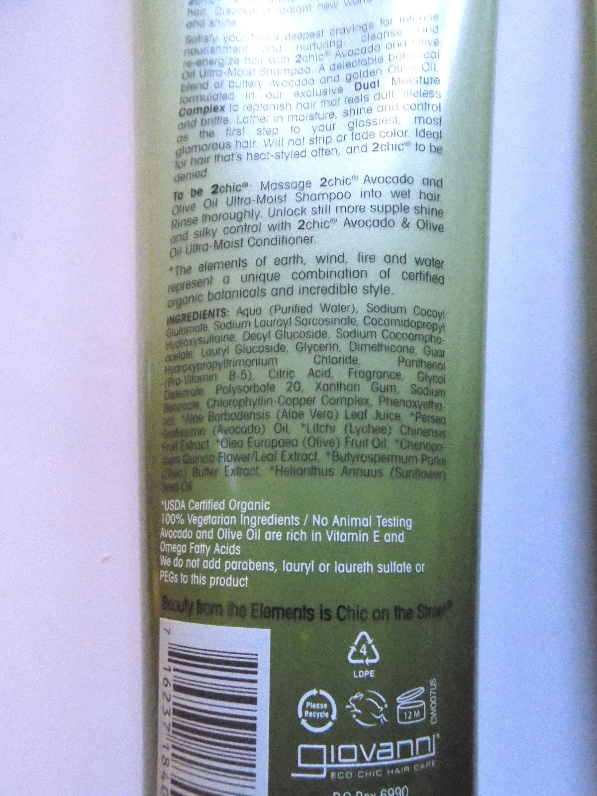 The Beauty Alchemist Giovanni 2 Chic UltraMoist Shampoo & Conditioner