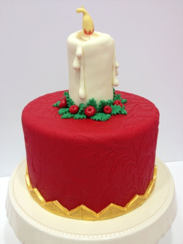 Medusa's Cakes TARTA VELA DE NAVIDAD / CHRISTMAS CANDLE CAKE