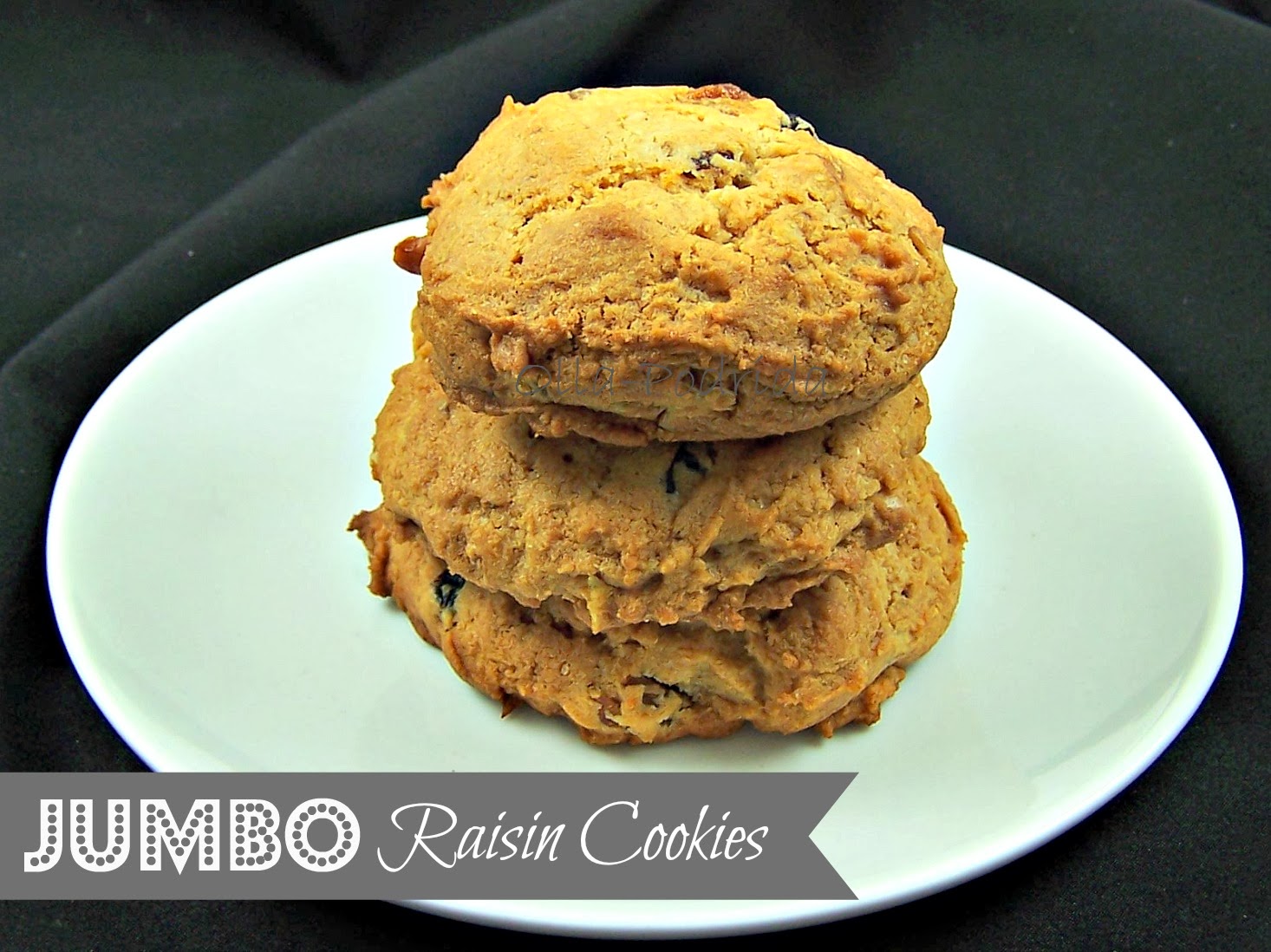 OllaPodrida Jumbo Raisin Cookies