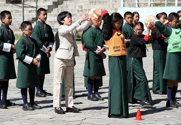 Crown Prince family visited Changangkha Middle Secondary School
