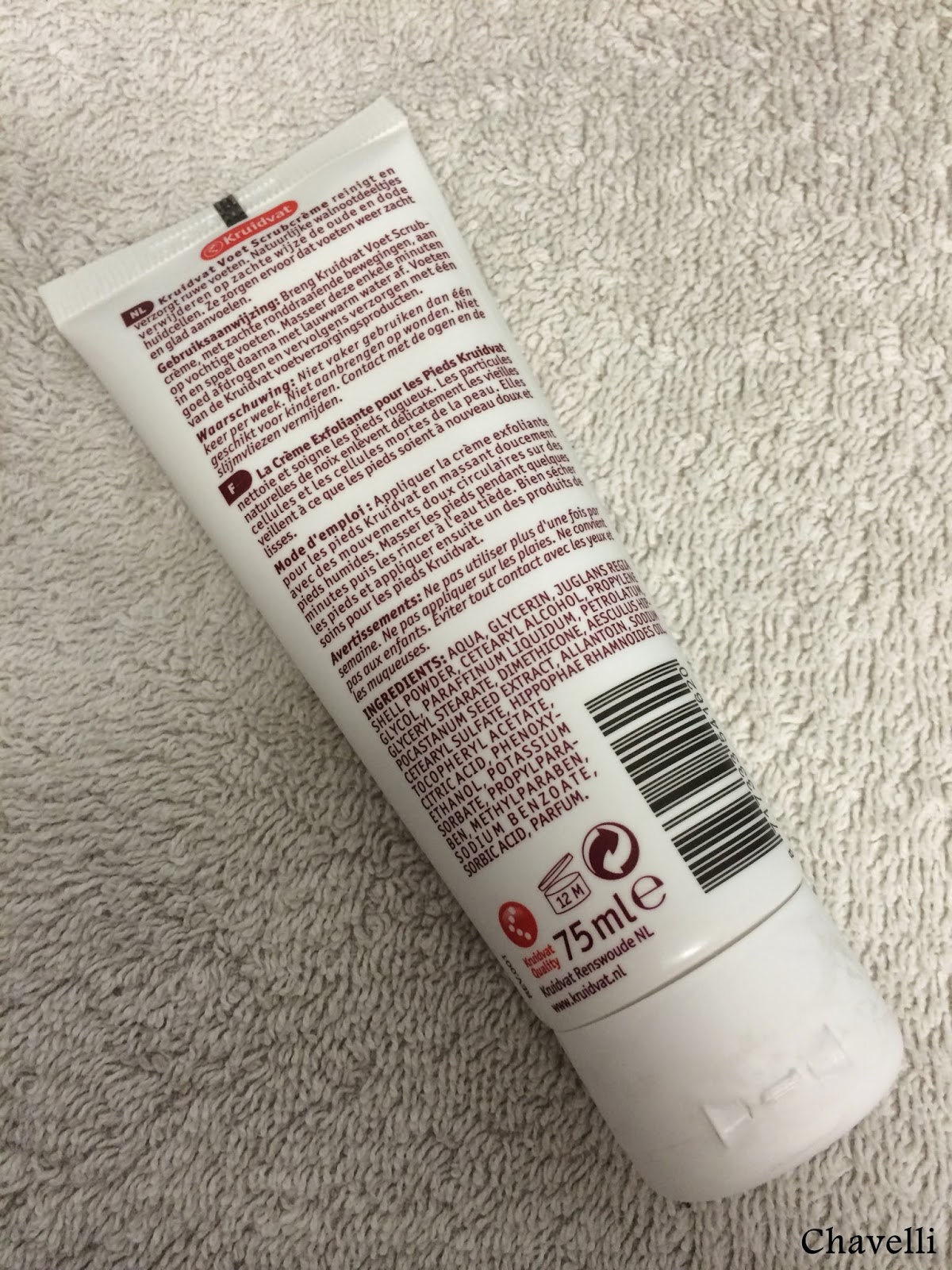 Chavelli Review ☆ Kruidvat Foot Spa Scrubcrème