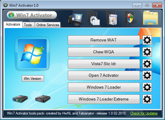 Активатор removewat. Активатор Windows 7. Windows 7 Activator. Активация Windows 7 Chew-WGA. Активатор Windows 7 максимальная 32/64 bit.