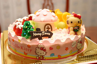 Hello Kitty Christmas cake treat