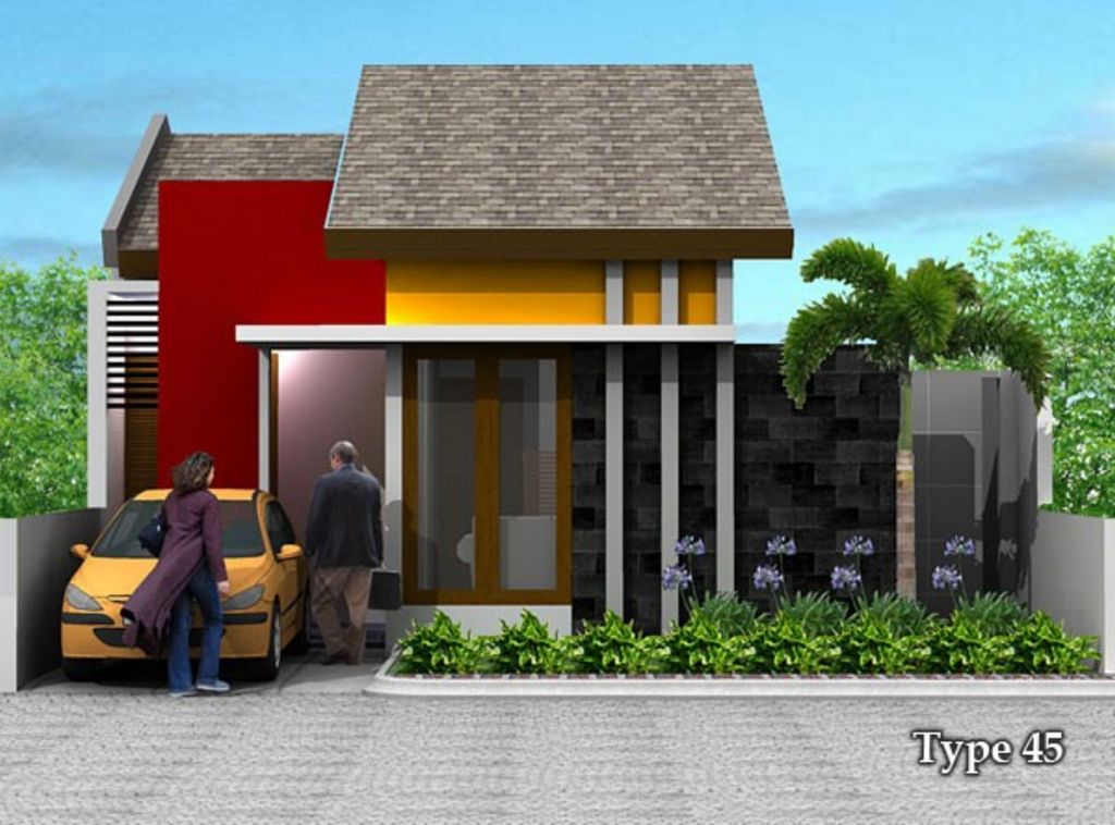 Contoh Rumah Sederhan Type 45 Minimalis Modern