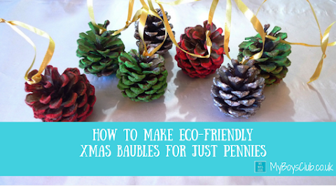 How to make eco-friendly xmas baubles for just pennies