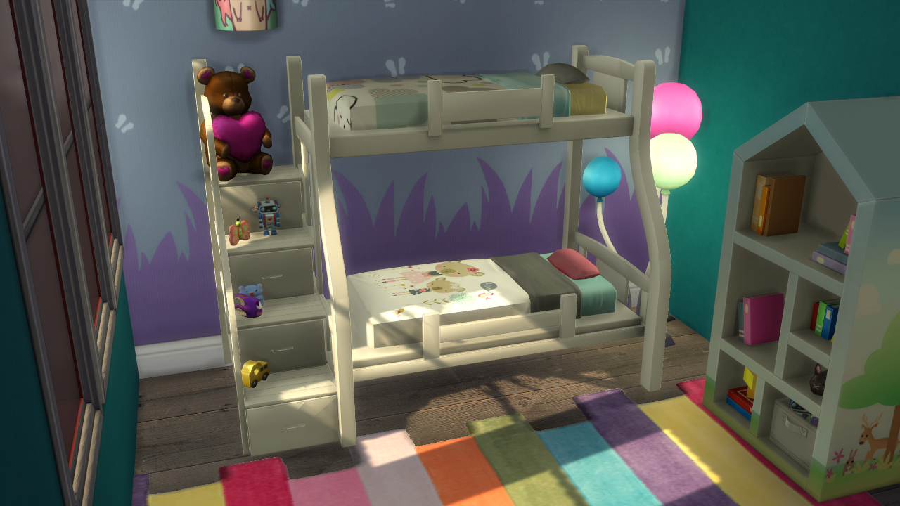 Sims 4 Kids Bunk Bed CC