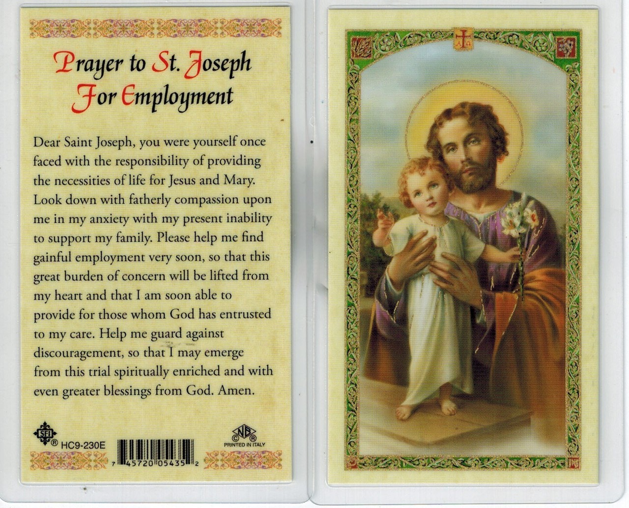 Prayer to St. Joseph for Employment Traditional Catholic Prayers Online