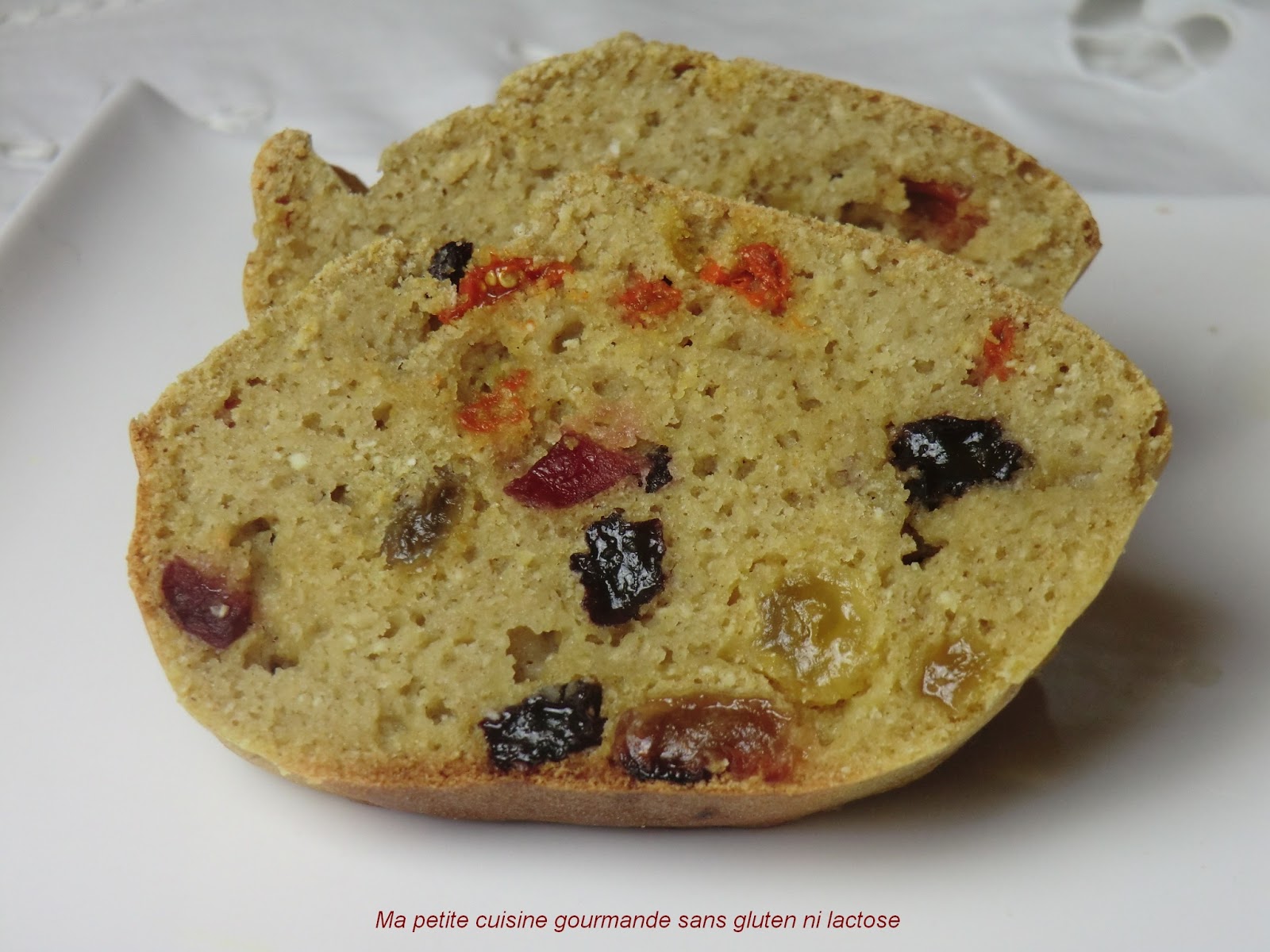 Cake moelleux aux fruits secs sans gluten et sans lactose - Ma petite