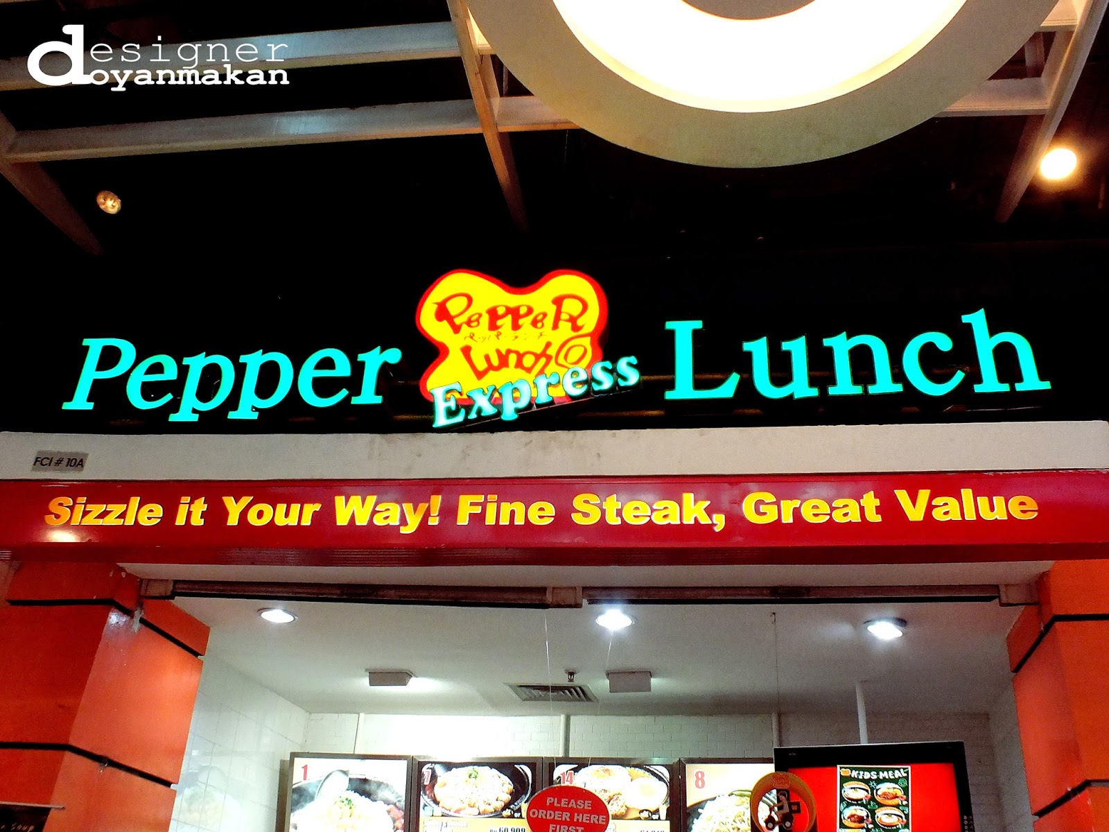 Designer Doyan Makan Pepper Lunch Express