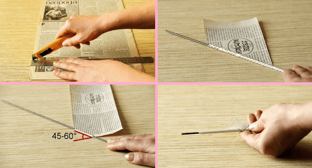 плетение из газетных трубочек, как делать поделки из газет, поделки из газетных трубочек