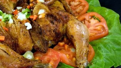 Цыплята табака с чесночным соусом - Кулинарный рецепт - Ресторан дома