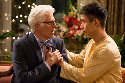 Ted Danson and Manny Jacinto in The Good Place