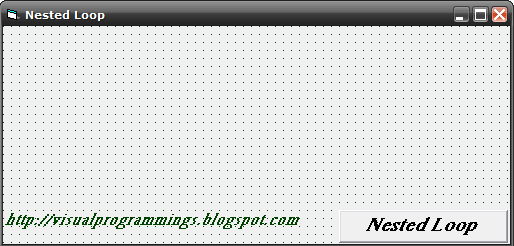 Visual Programming: Nested Loop