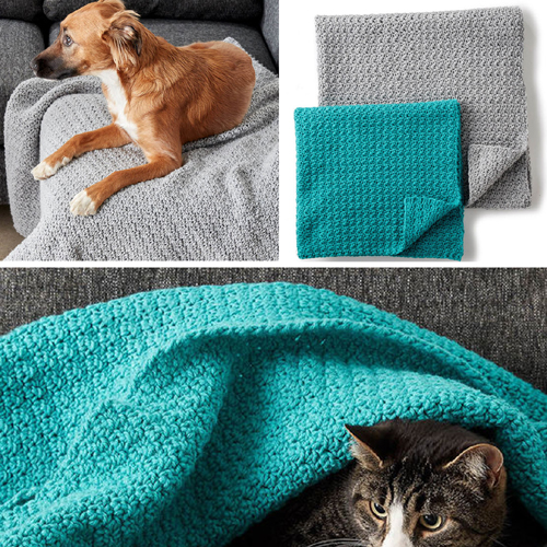 Make a Crochet Snuggle Pet Blanket