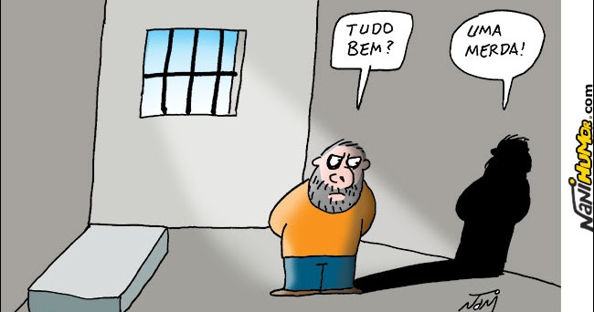 Resultado de imagem para lula preso charges