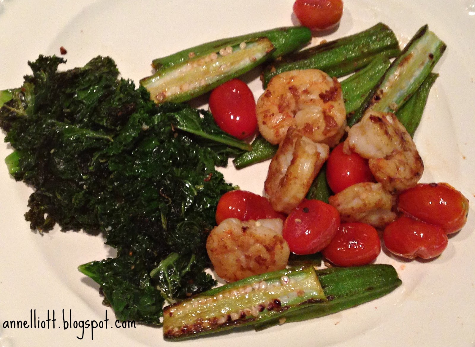 ann elliott skillet roasted shrimp and okra