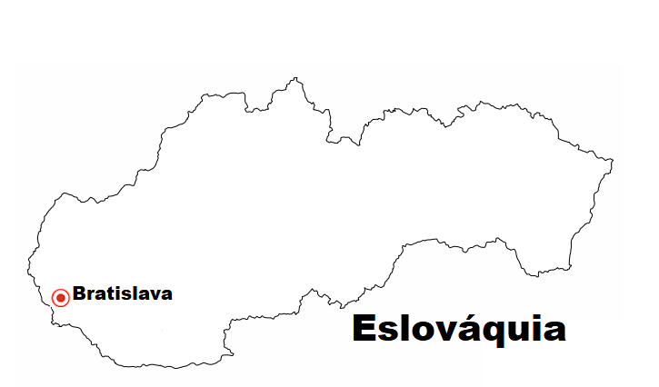 Blog De Geografia Mapa Da Eslováquia Para Imprimir E Colorir