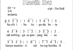 Not Angka Lagu Sekuntum Mawar Merah Mawar Ku