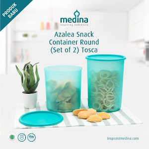 Azalea Snack Container Round Set (Set Of 2) Tosca