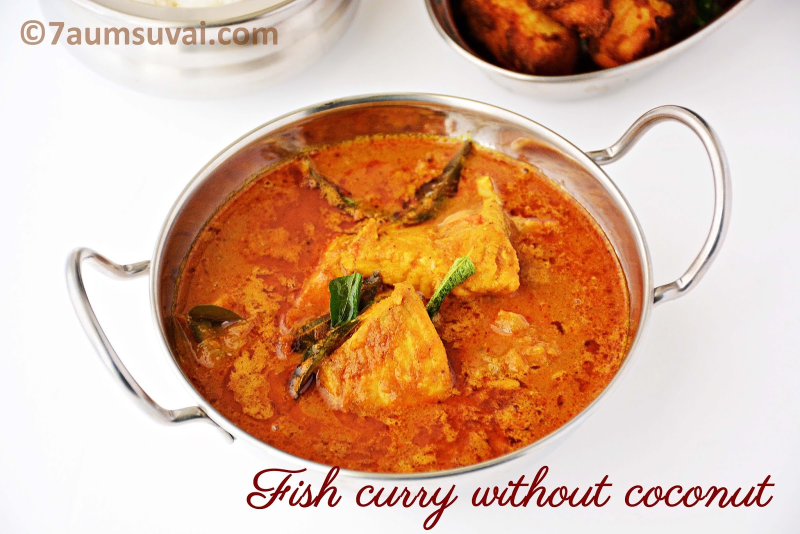 Meen kuzhambu /Fish curry without coconut 7aum Suvai