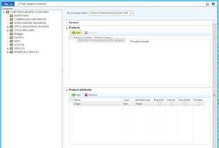 Within the Procurement category, there is a FastTab to add multiple products to the category at once.