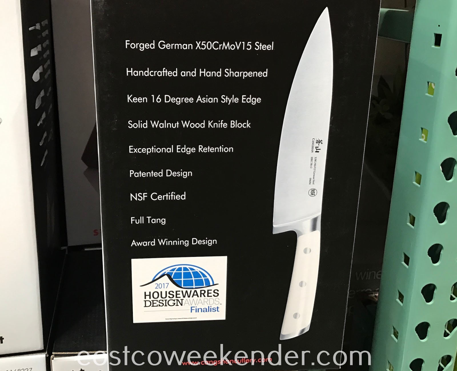 Cangshan German Steel 17pc Knife Block Set Costco Weekender