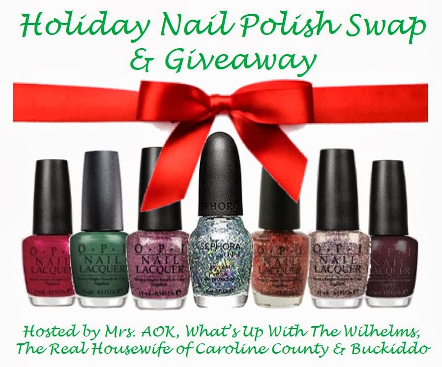 Mrs AOK, a Work in Progress Holiday Nail Polish Swap