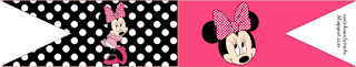 Minnie in Pink with Withe Polka Dots Party: Free Printables for Parties.