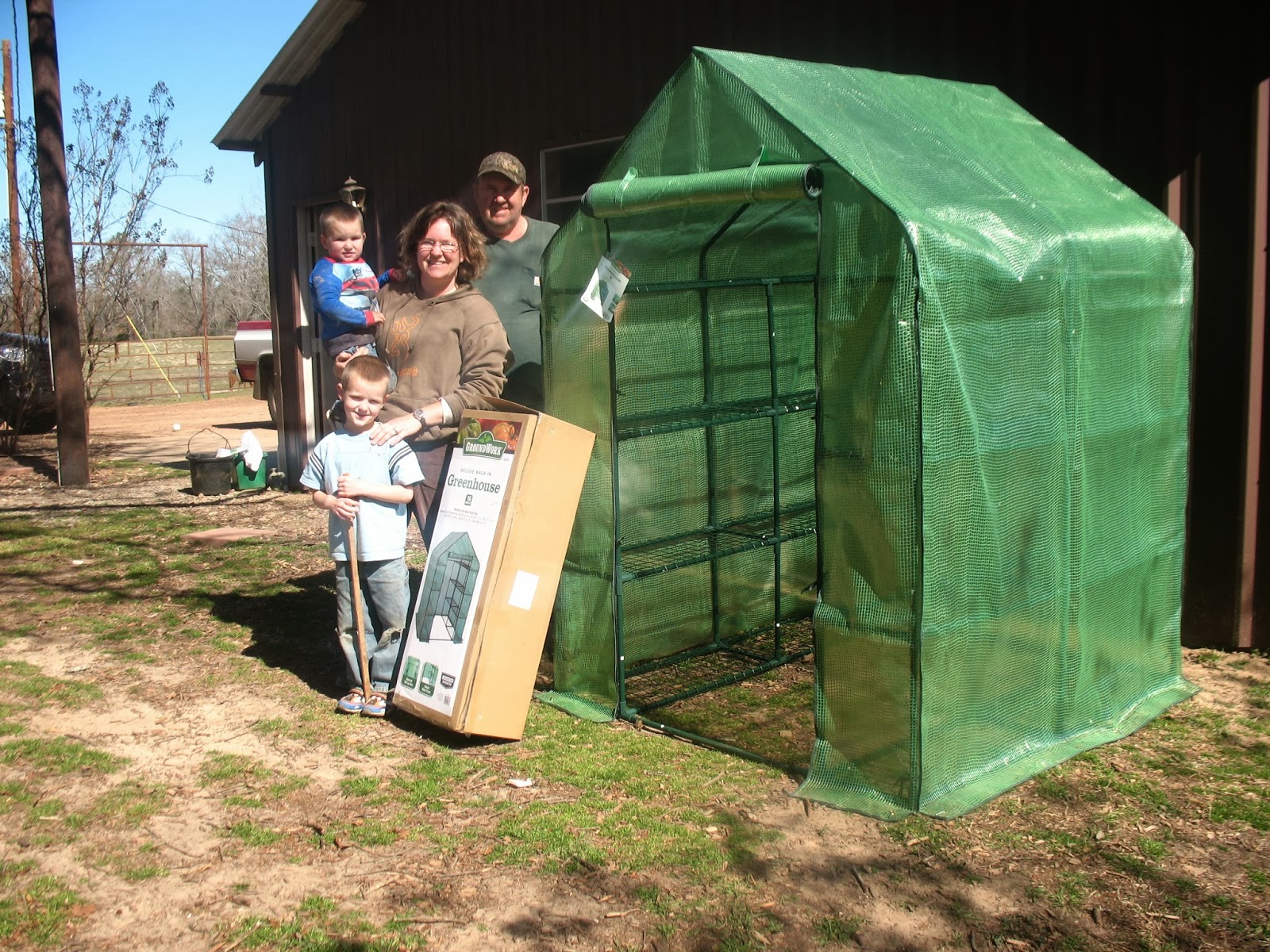 Ripple Creek Ranch Ground Work Deluxe walkin greenhouse from Tractor