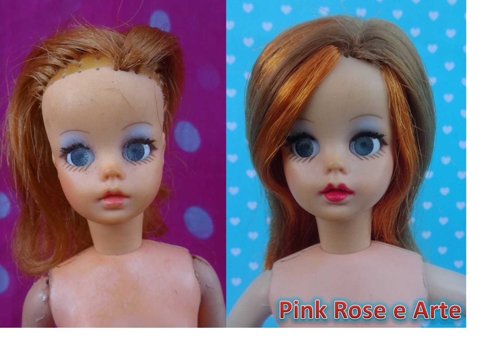 Maquiagem infantil Playset Estilo Cabeça Boneca Penteado Jogo de Beleza com  Secador de cabelo Presente de Aniversário para Meninas