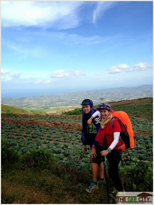 Ivane Gesite and Mark Joseph Gesite in one of the farm lands in Mapot trail