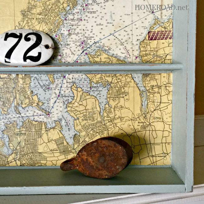 How to Make a Map Shelf From a Repurposed Drawer