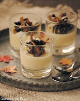 Pannacotta de boniato con setas al Pedro Ximénez