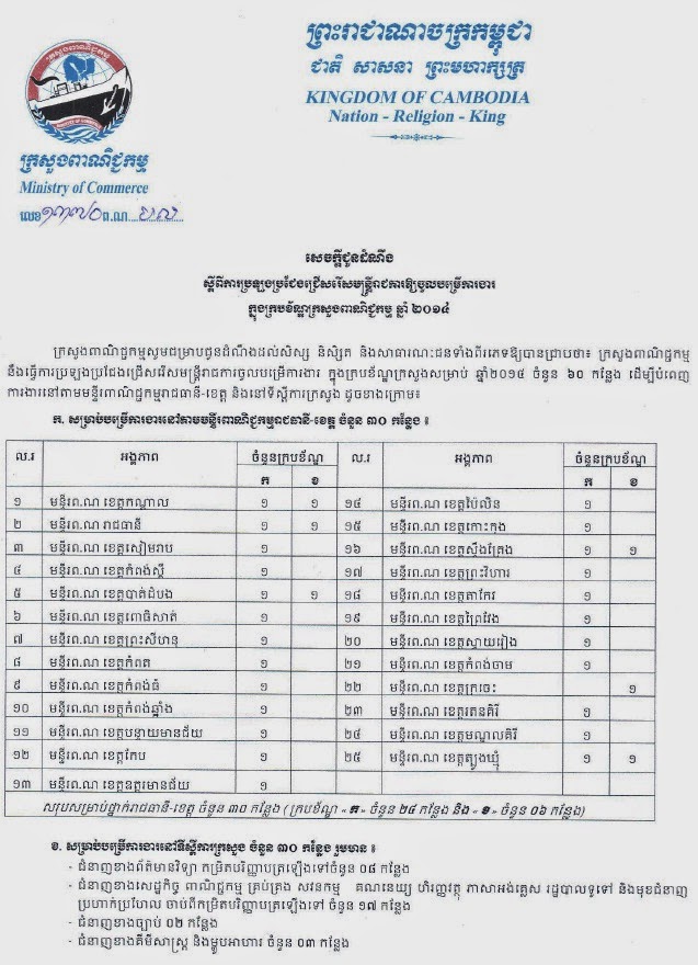 http://www.cambodiajobs.biz/2014/05/60-positions-ministry-of-commerce.html