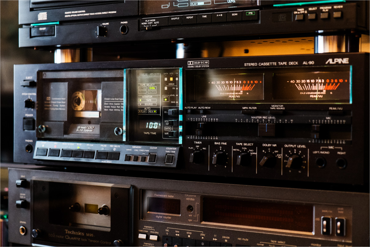 Vintage Audio Stereo Cassette Tape Deck ALPINE AL90