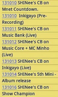 SHINee's Everybody comeback music show schedule