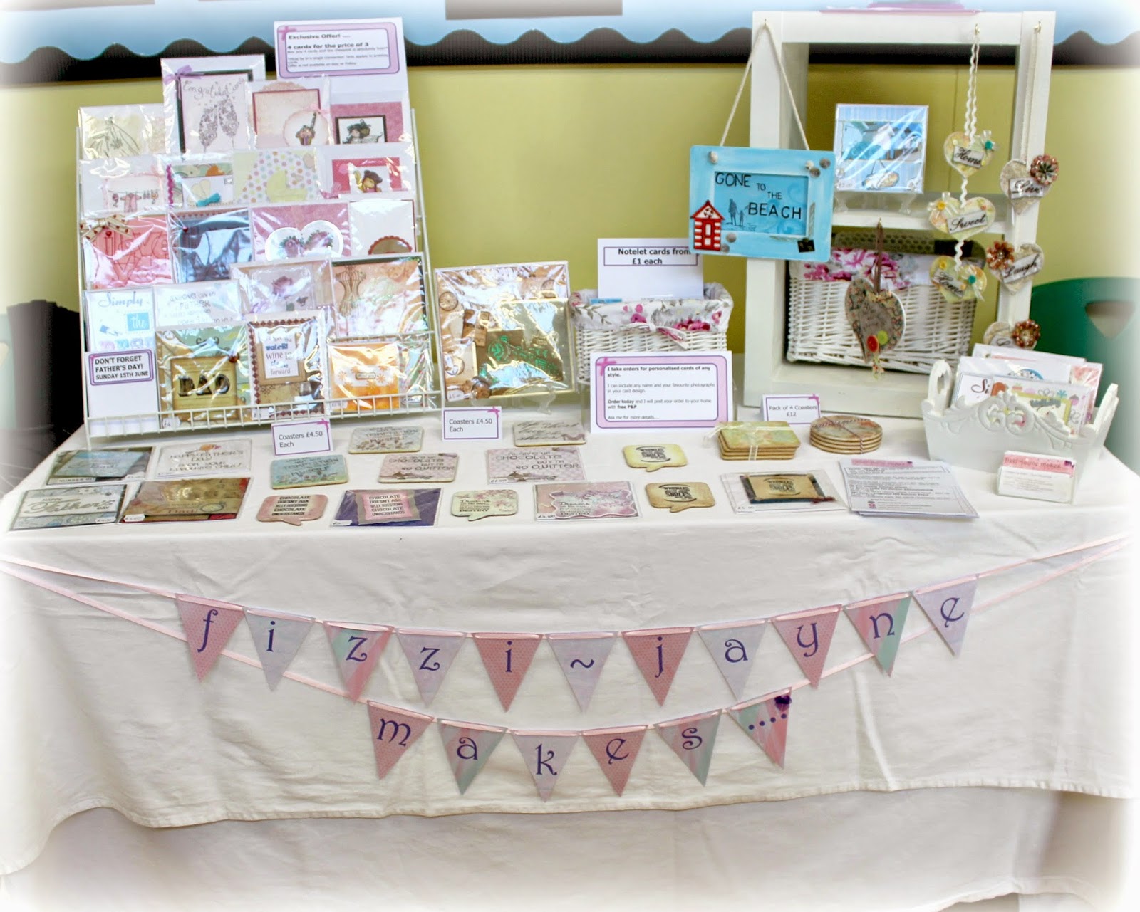 fizzijayne makes.... Craft Fair Circuit Harpenden and Crafty Herts....