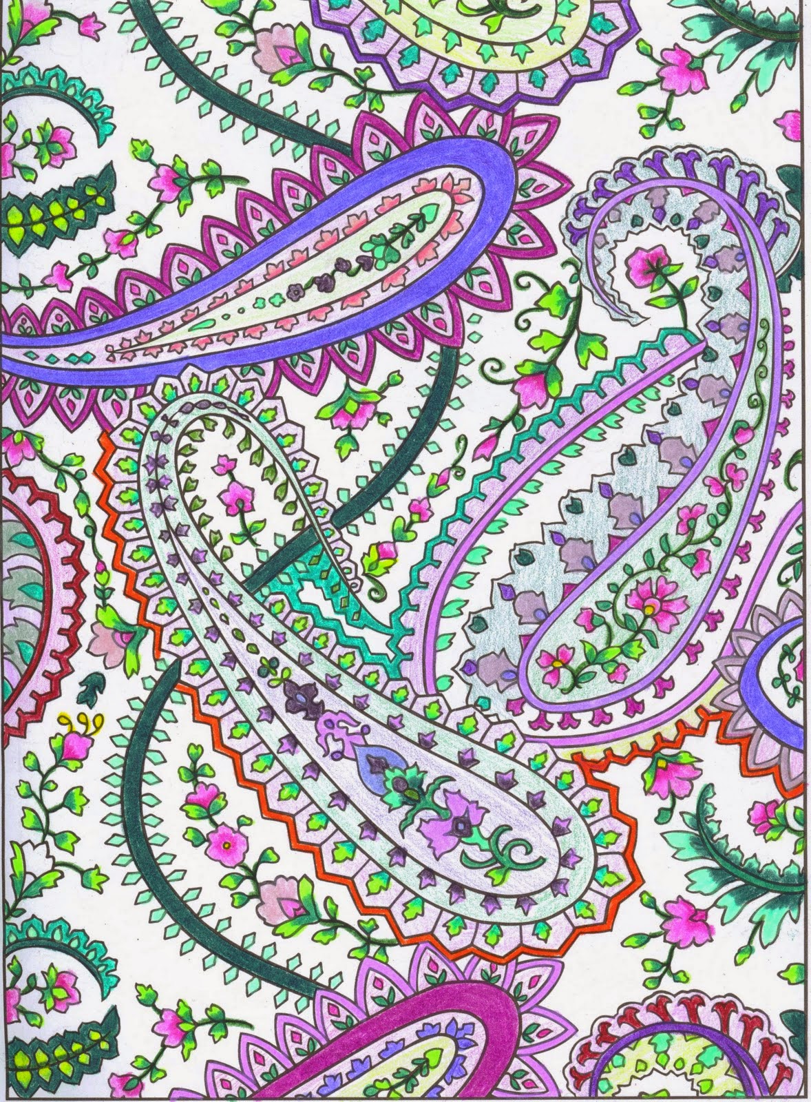 paisley coloring pages skulls - photo #35