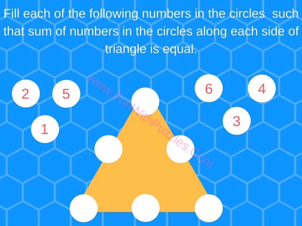 Teen Mathematics Brain Test Circle Triangles